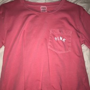 PINK crop top t shirt